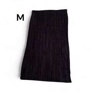 JULES & LEOPOLD Midi/Maxi Pencil Skirt Size Medium Black Ribbed Fabric Lined